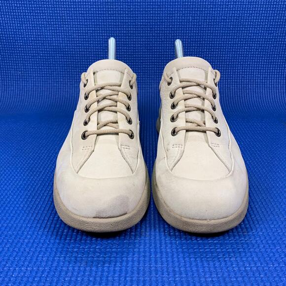 🔴 ECCO Soft Vegetable Tanned Women`s Size 7 Beige Comfort Shoes Sneakers - Picture 2 of 7